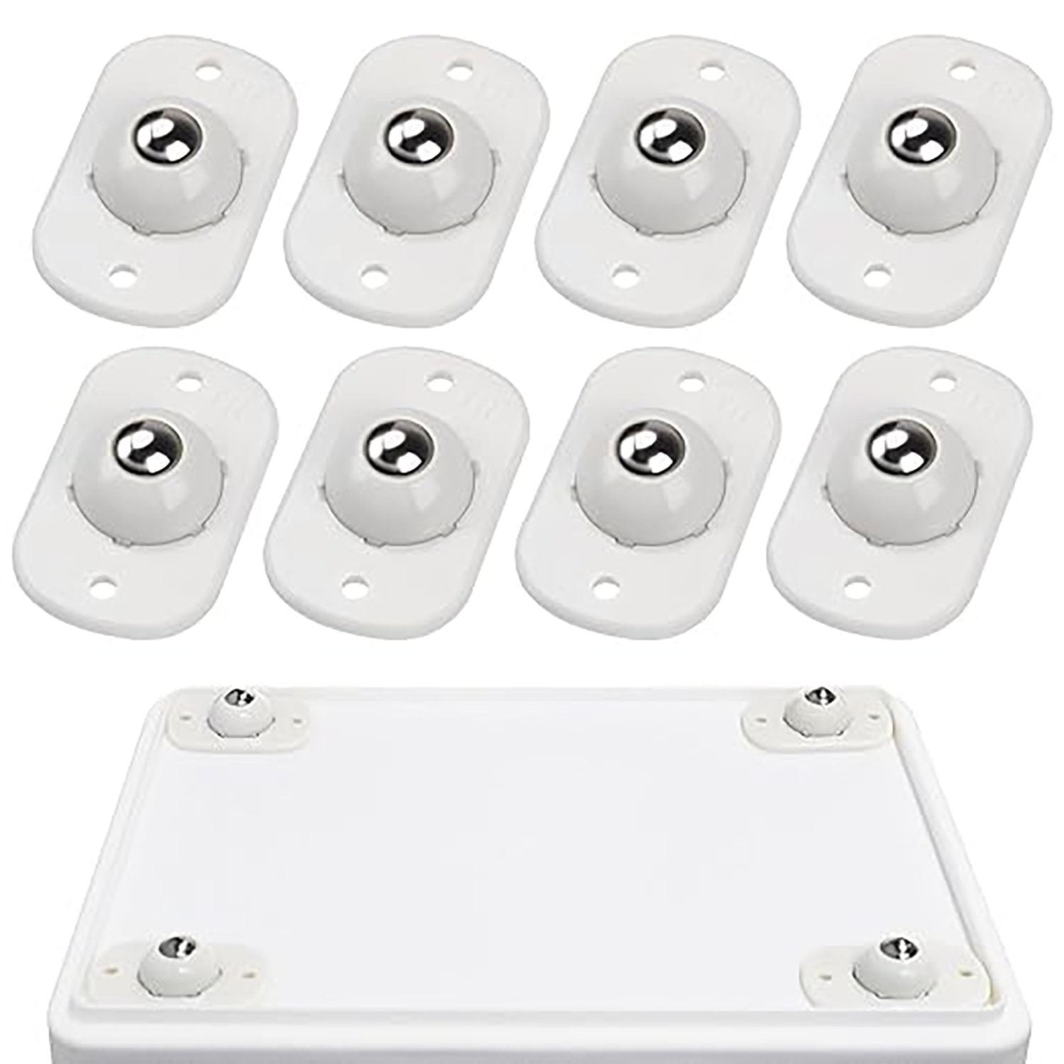 Small Appliances - 8個/16個の粘着式キャスターホイール、キッチン家電用ローラーホイール、360 ° 回転式ミニユニバーサルホイール、ゴミ箱用粘着ローラー、家電用キャスター。