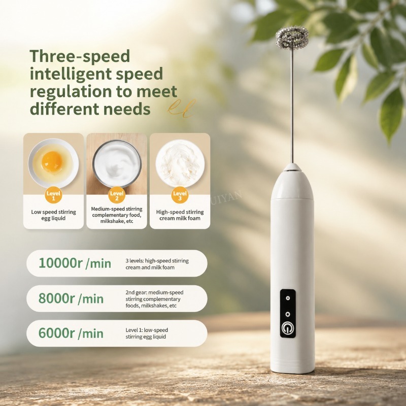 携帯式電動ミルクフォーマー、ハンドブレンダー、USBミニコー - Portable Blender Usb Rechargeable のレビューと価格