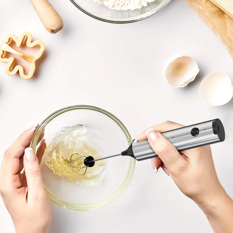 ワイヤレス電気ミニミルク泡立て器コーヒー泡立て器ポータブル卵 - Immersion Hand Blender Set のレビューと価格