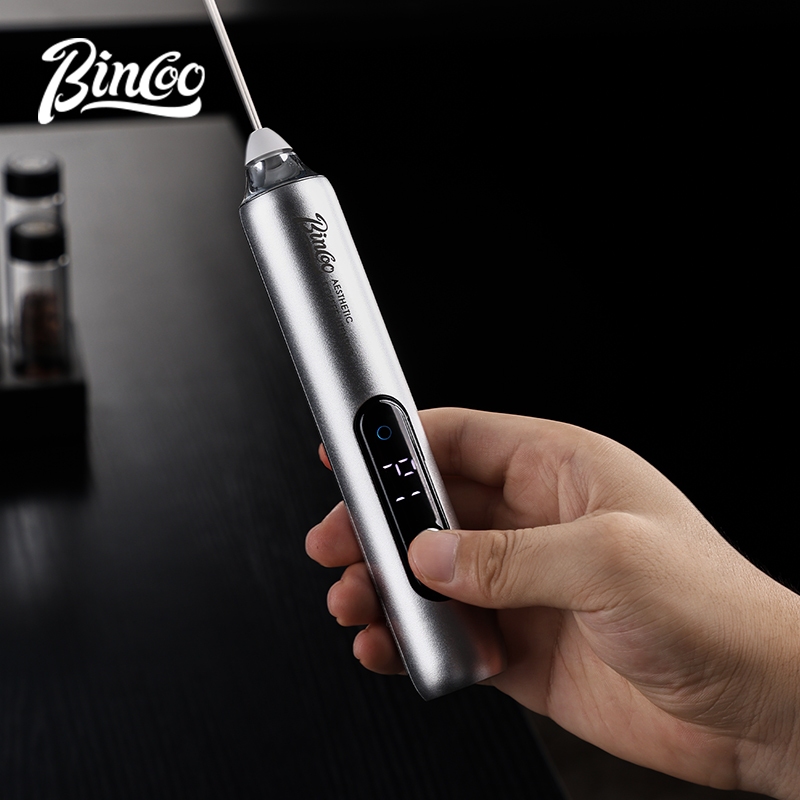 Bincoo デジタル式ハンドヘルドミルクフォーマー、電動ド - Electric Milk Frother Handheld のレビューと価格