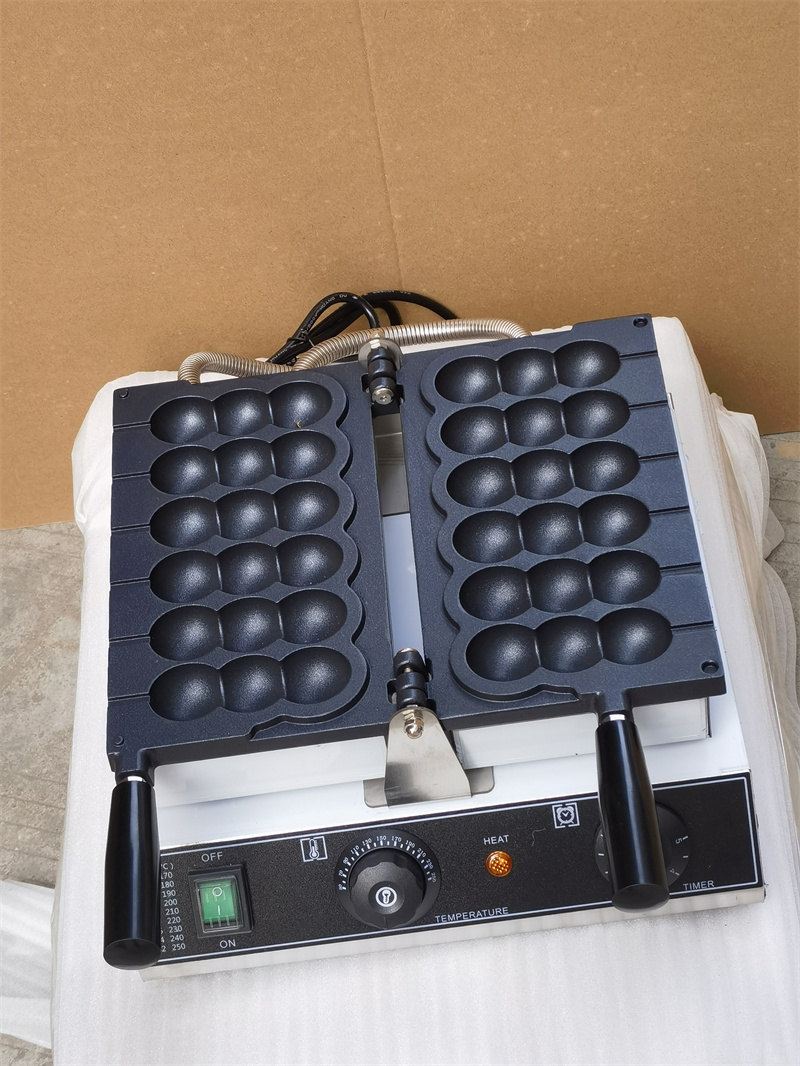 電気ノンスティック串ワッフルメーカーマシンたこ焼きボール型ワ - Mini Waffle Maker Machine のレビューと価格